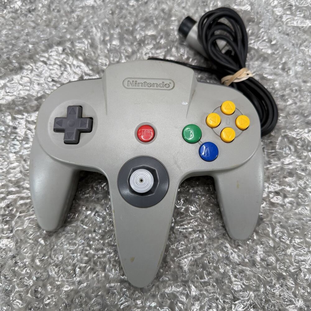 OEM Nintendo 64 N64 Controller Gray Original Authentic Wired Controller NUS-005
